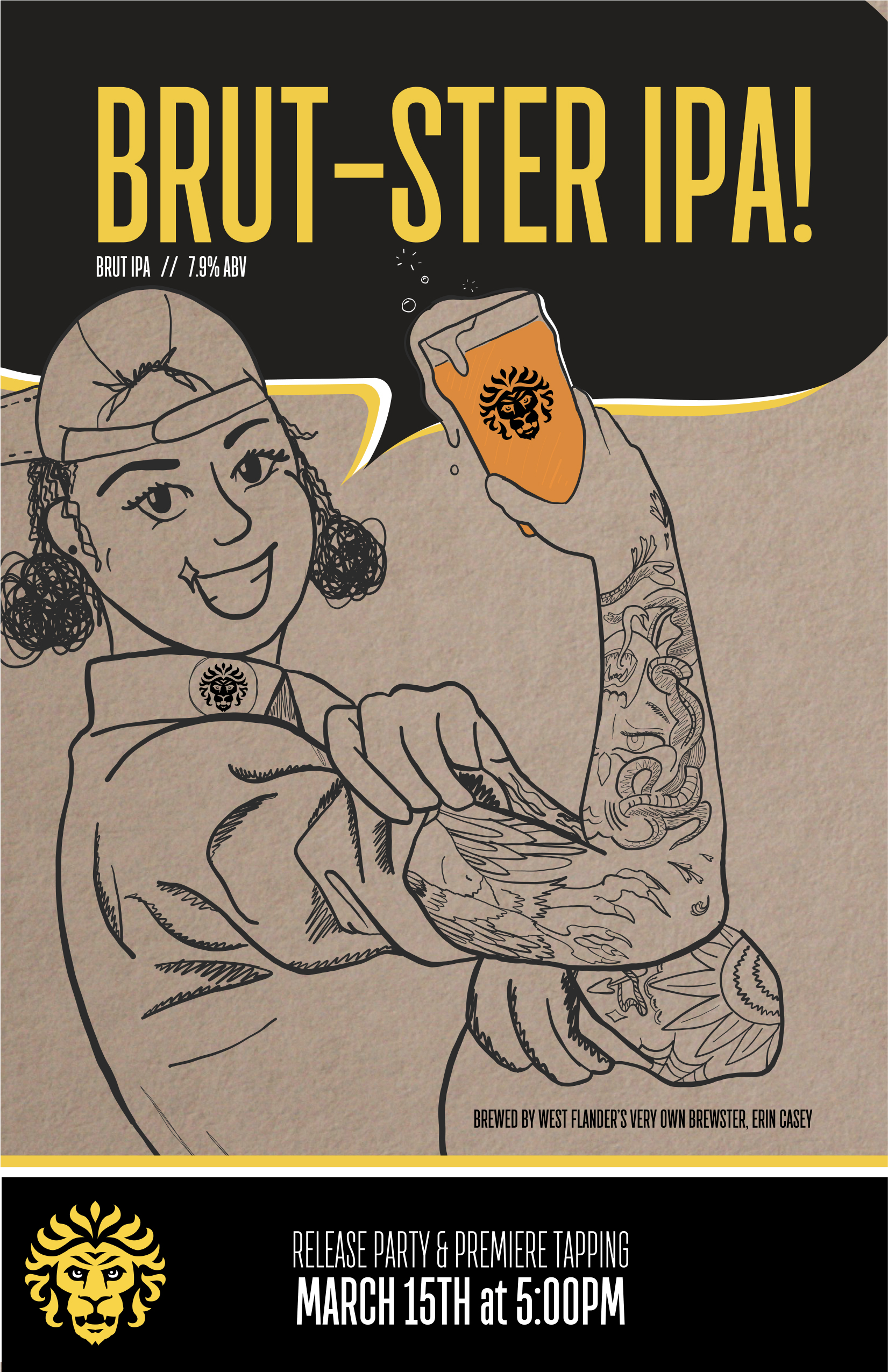 brut ipa poster